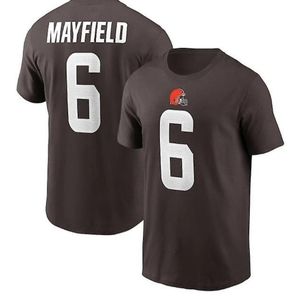 Men's  Cleveland browns number 6 Mayfield t-shirt
